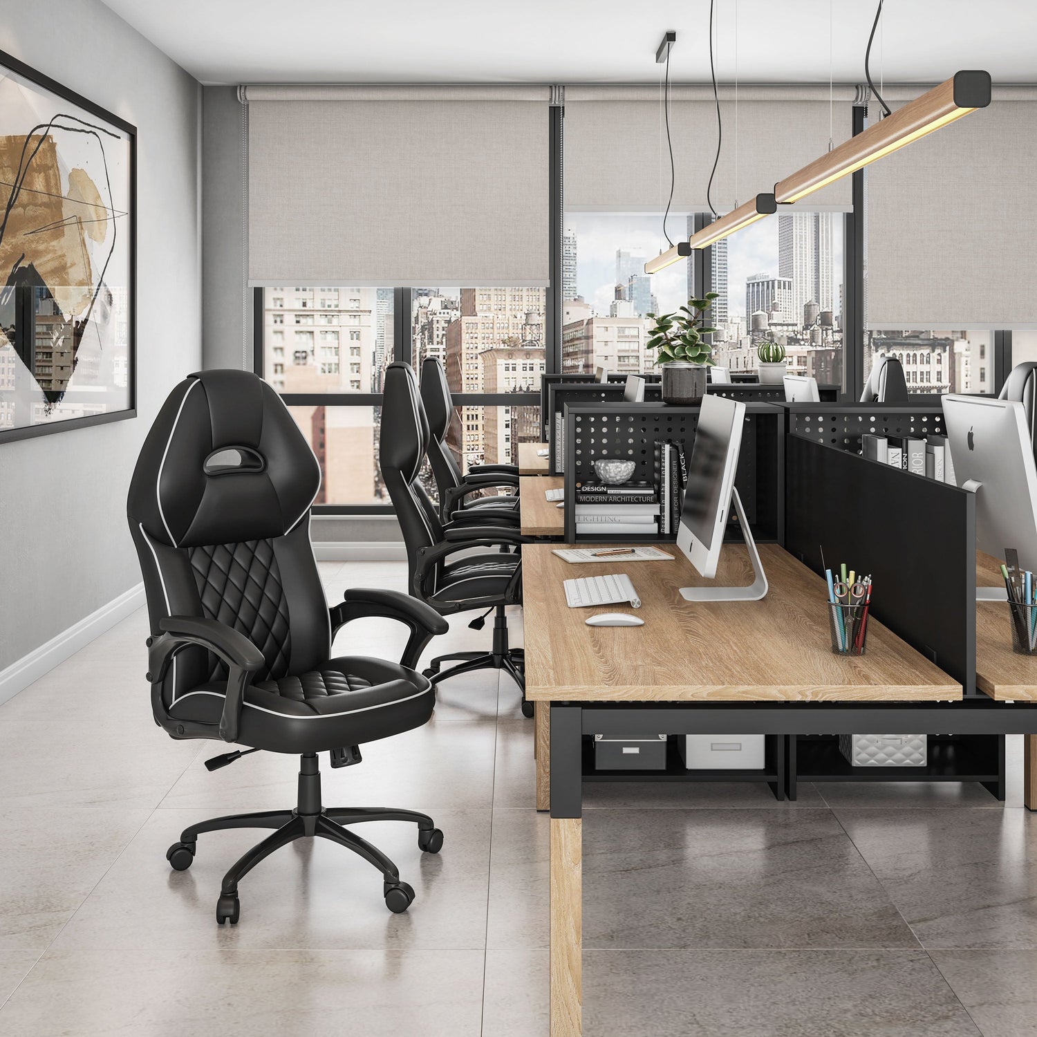 High Back Executive Sport Race Office Chair Black Office Chair