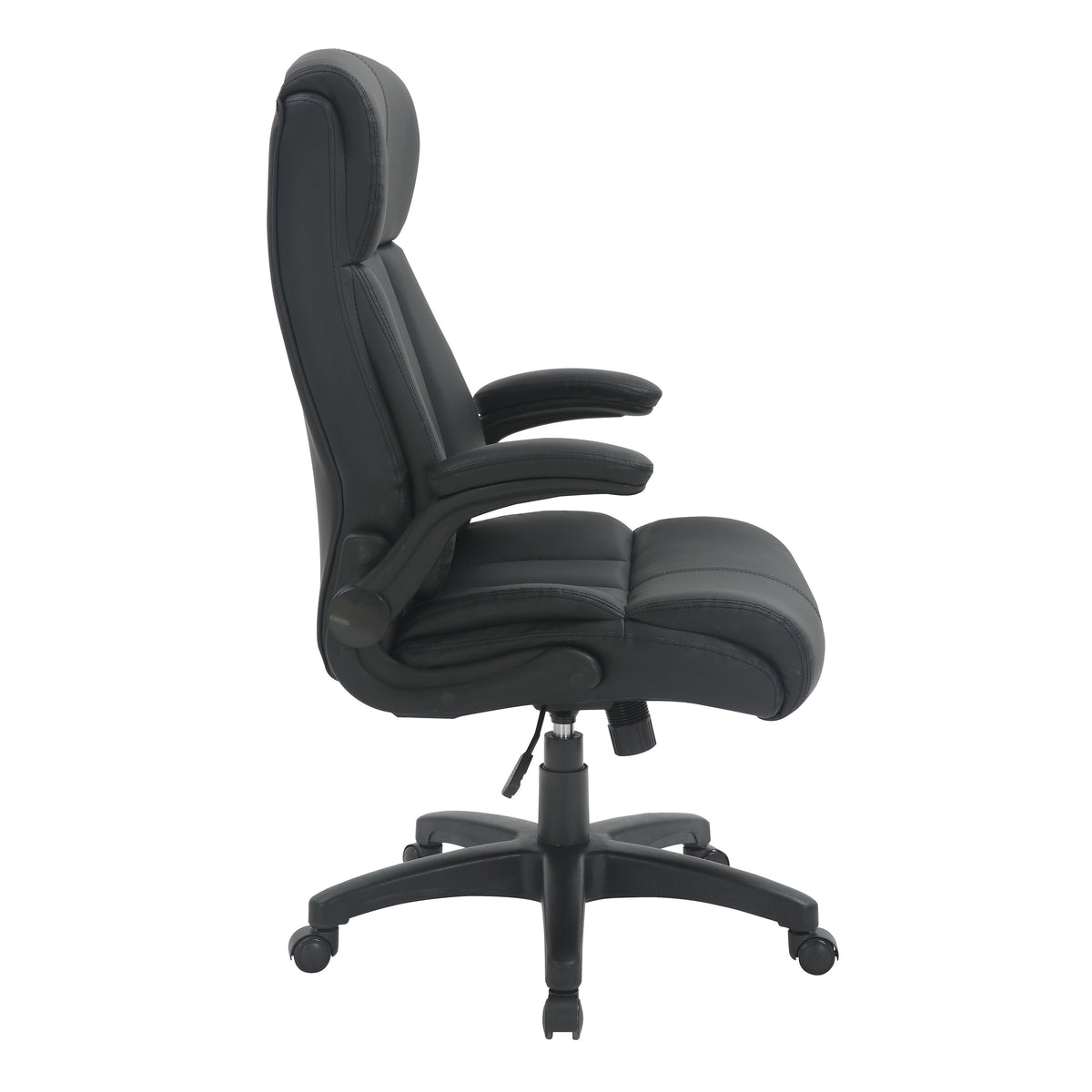 Ergonomic Faux Leather Office Chair – Ultra-Padded Executive Desk Chair with Flip-Up Armrests Height Adjustable Tilt