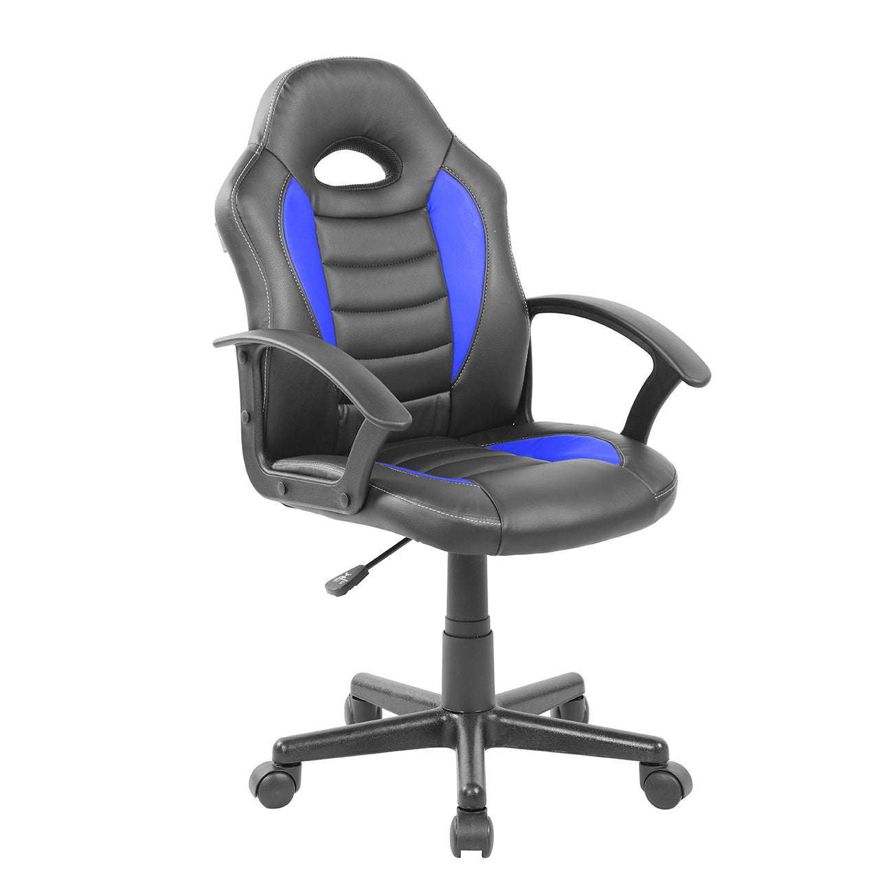 Kids Gaming and Student Racer Chair with Wheels Blue Office Chair
