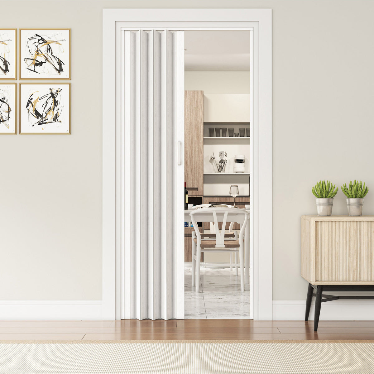 Loft Series 36’’ Premium Double Walled PVC Foldable Accordion Doors Foldable Accordion Doors