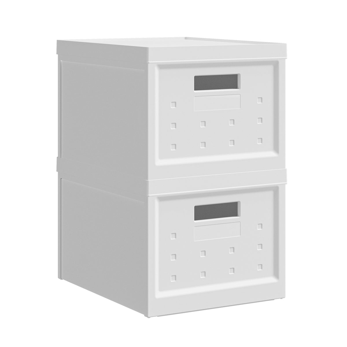 Collapsible & Stackable Storage Boxes with Lids – Set of 2 Versatile and Space-Saving Ideal for Organizing Clothes