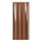 Studio Series 36’’ PVC Foldable Accordion Doors Walnut Foldable Accordion Doors