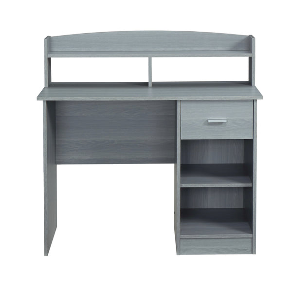 Techni Mobili Modern Office Desk with Storage, Gray