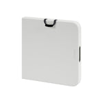4 FT Granite White Adjustable Height Folding Table with Easy-Carry Handle Folding Table