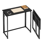 31.5” Folding Desk for Small Spaces No Assembly Required Folding Desk