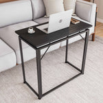 31.5” Folding Desk for Small Spaces No Assembly Required Folding Desk