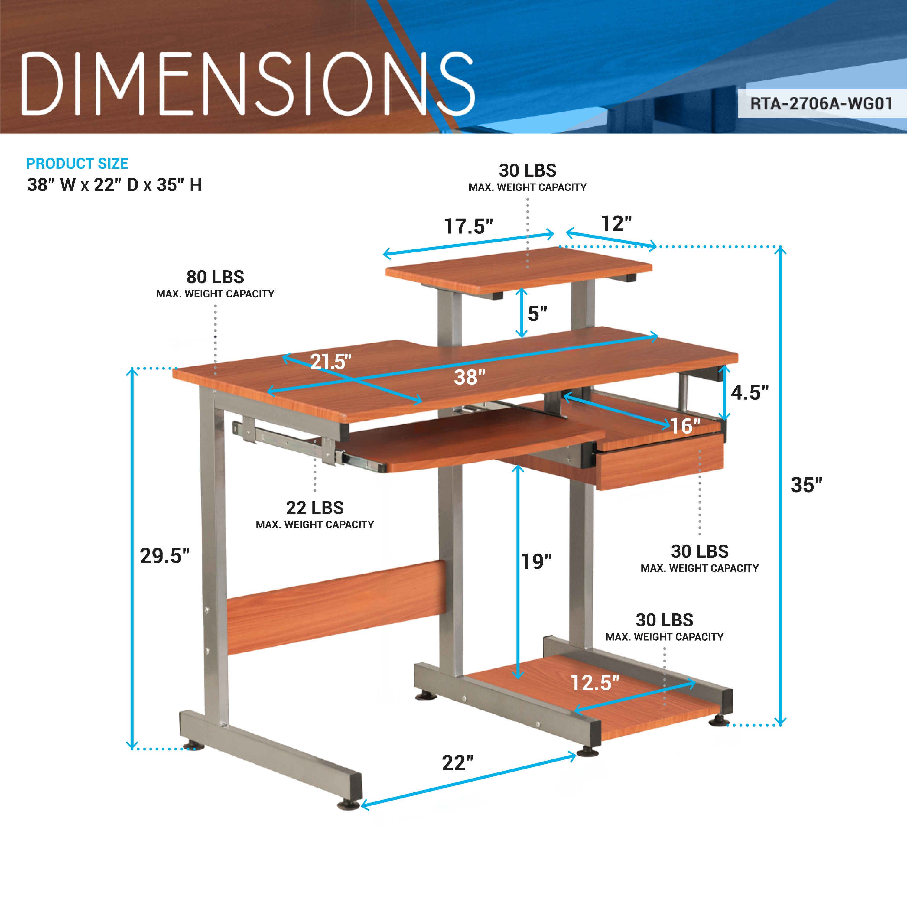 Techni Mobili | Complete Computer Workstation Desk
