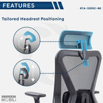 Truly Ergonomic Mesh Office Chair with Headrest & Lumbar Support Office Chair