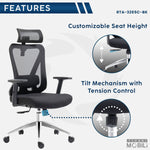Truly Ergonomic Mesh Office Chair with Headrest & Lumbar Support Office Chair