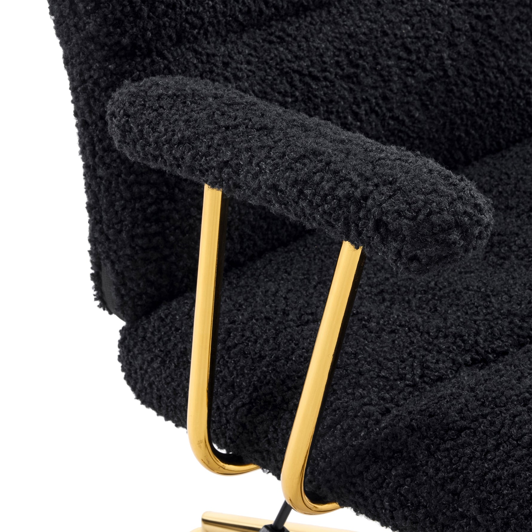 Elegant Textured Boucle Office Chair Office Chair