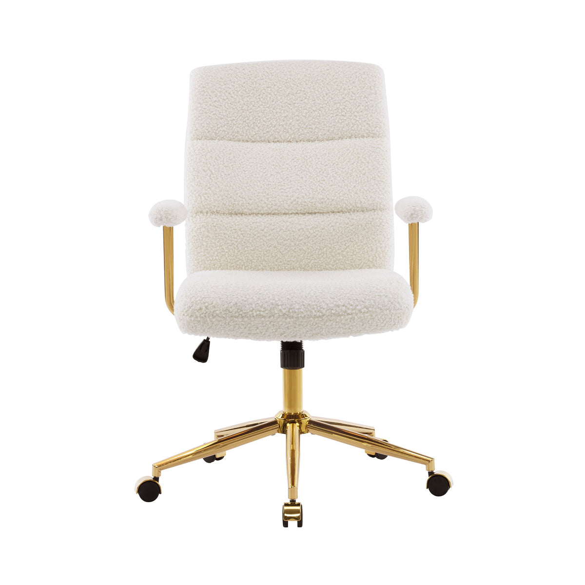 Elegant Textured Boucle Office Chair Office Chair