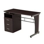 Computer Desk With Ample Storage Chocolate Workstation