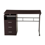 Computer Desk With Ample Storage Chocolate Workstation