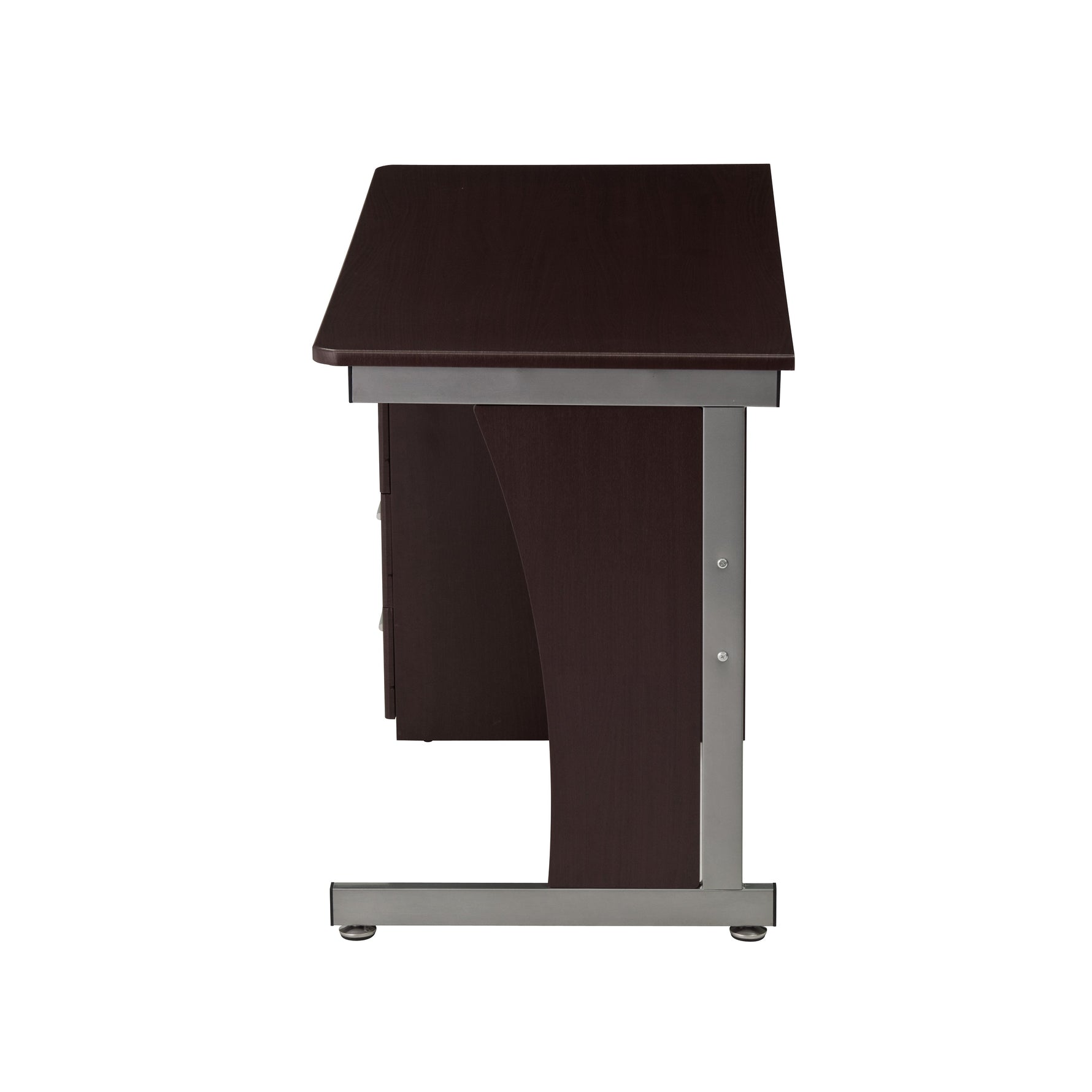 Computer Desk With Ample Storage Chocolate Workstation