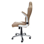 High Back Executive Sport Race Office Chair with Flip-Up Arms Camel Office Chair