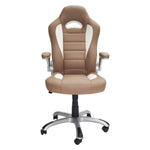 High Back Executive Sport Race Office Chair with Flip-Up Arms Camel Office Chair