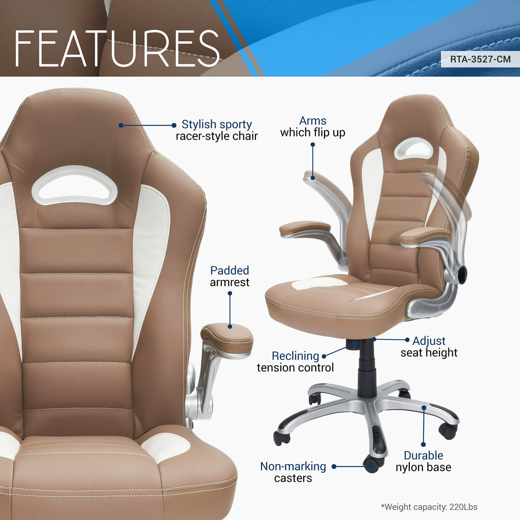 Techni Mobili | High Back Executive Sport Race Office Chair Techni Mobili | High Back Executive Sport Race Office Chair