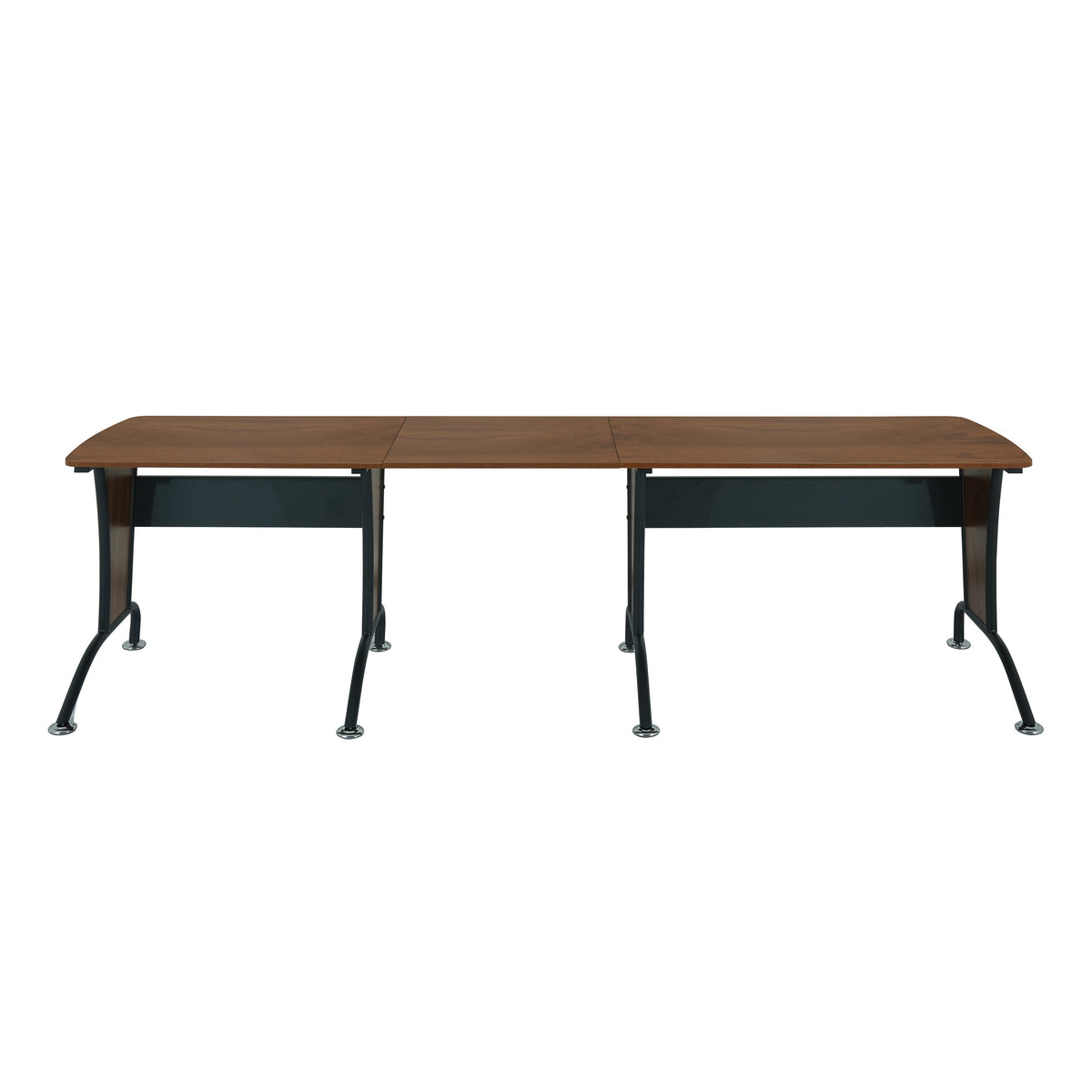 Deluxe L-Shaped Desk with Inline Team Desk Option L-Shaped Desk