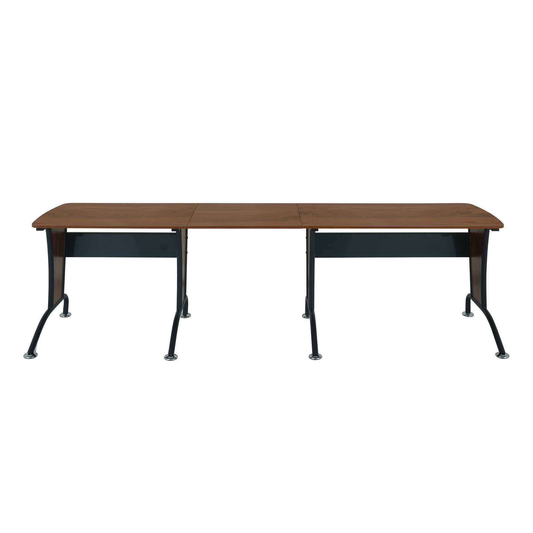 Deluxe L-Shaped Desk with Inline Team Desk Option L-Shaped Desk