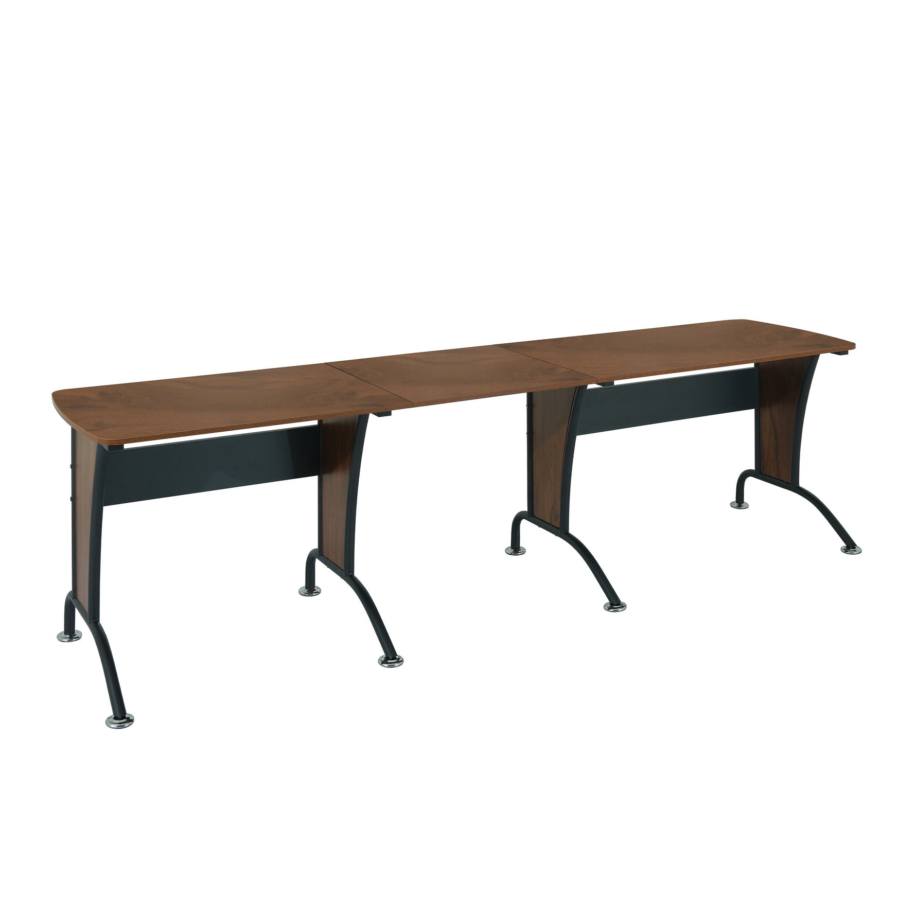Deluxe L-Shaped Desk with Inline Team Desk Option L-Shaped Desk
