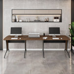 Deluxe L-Shaped Desk with Inline Team Desk Option L-Shaped Desk