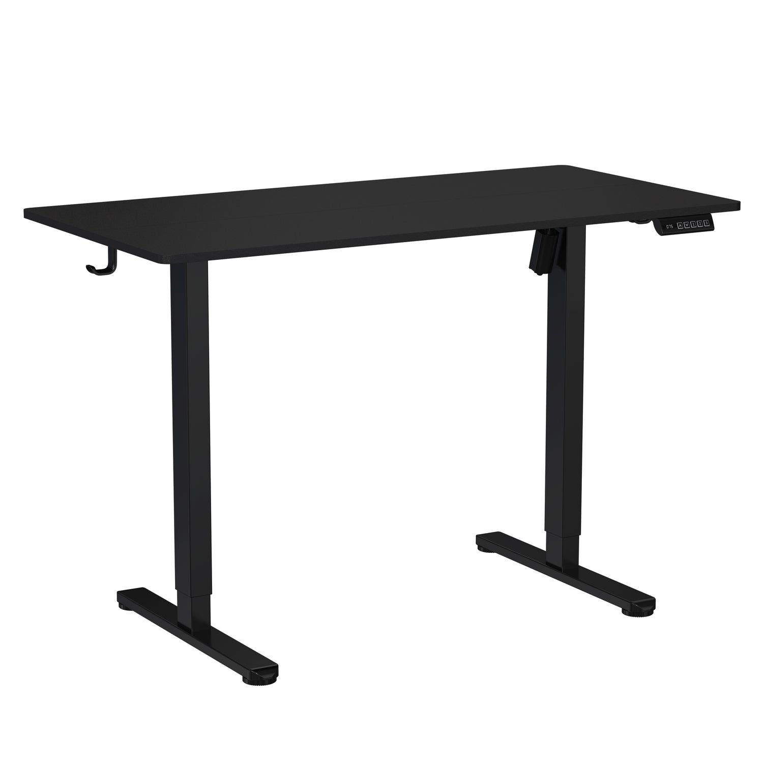 Electric Standing Desk, Height Adjustable Sit-to-Stand Desk with 3 Memory Presets and Dual Accessory Hooks