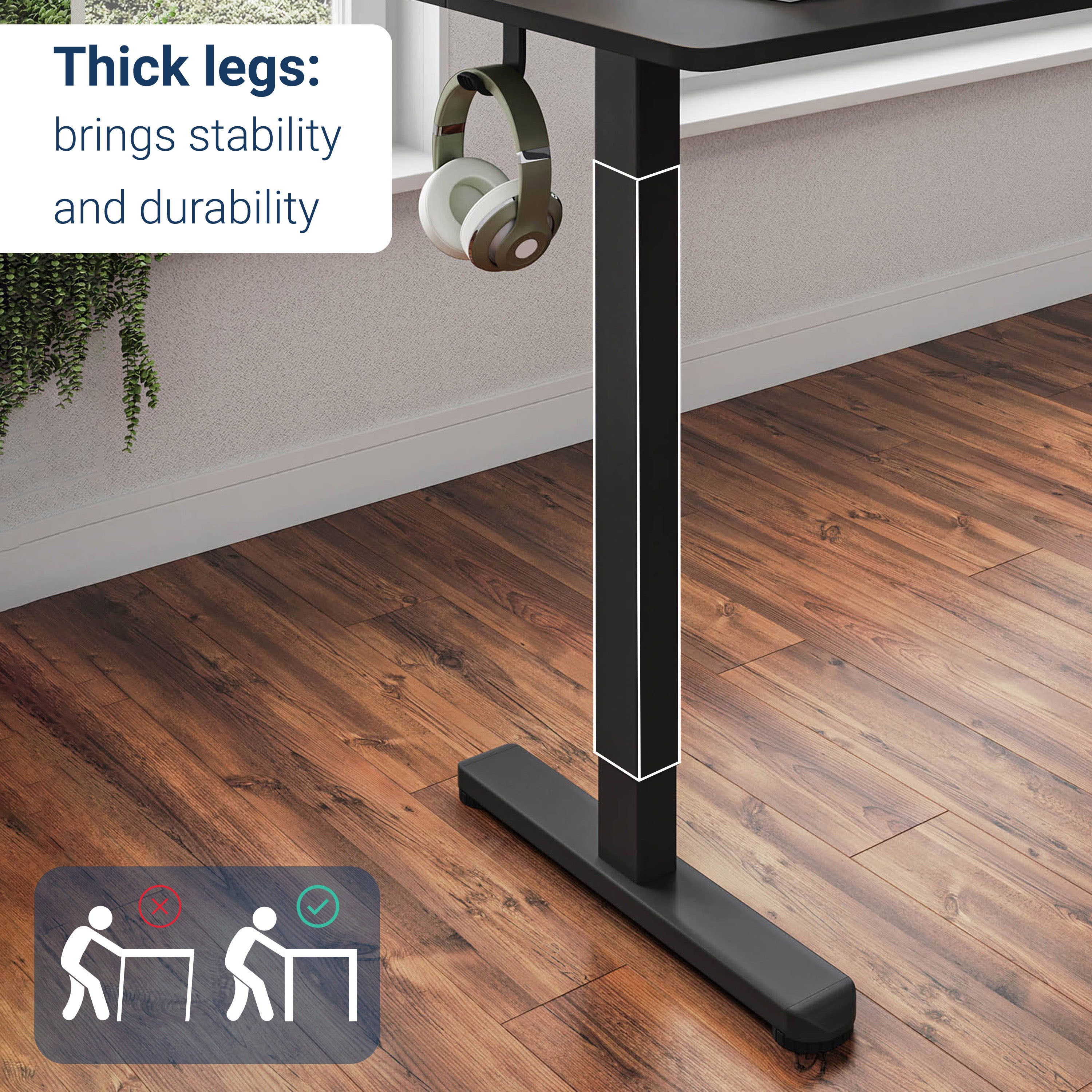 Techni Mobili | Electric Standing Desk, Height Adjustable Sit-to