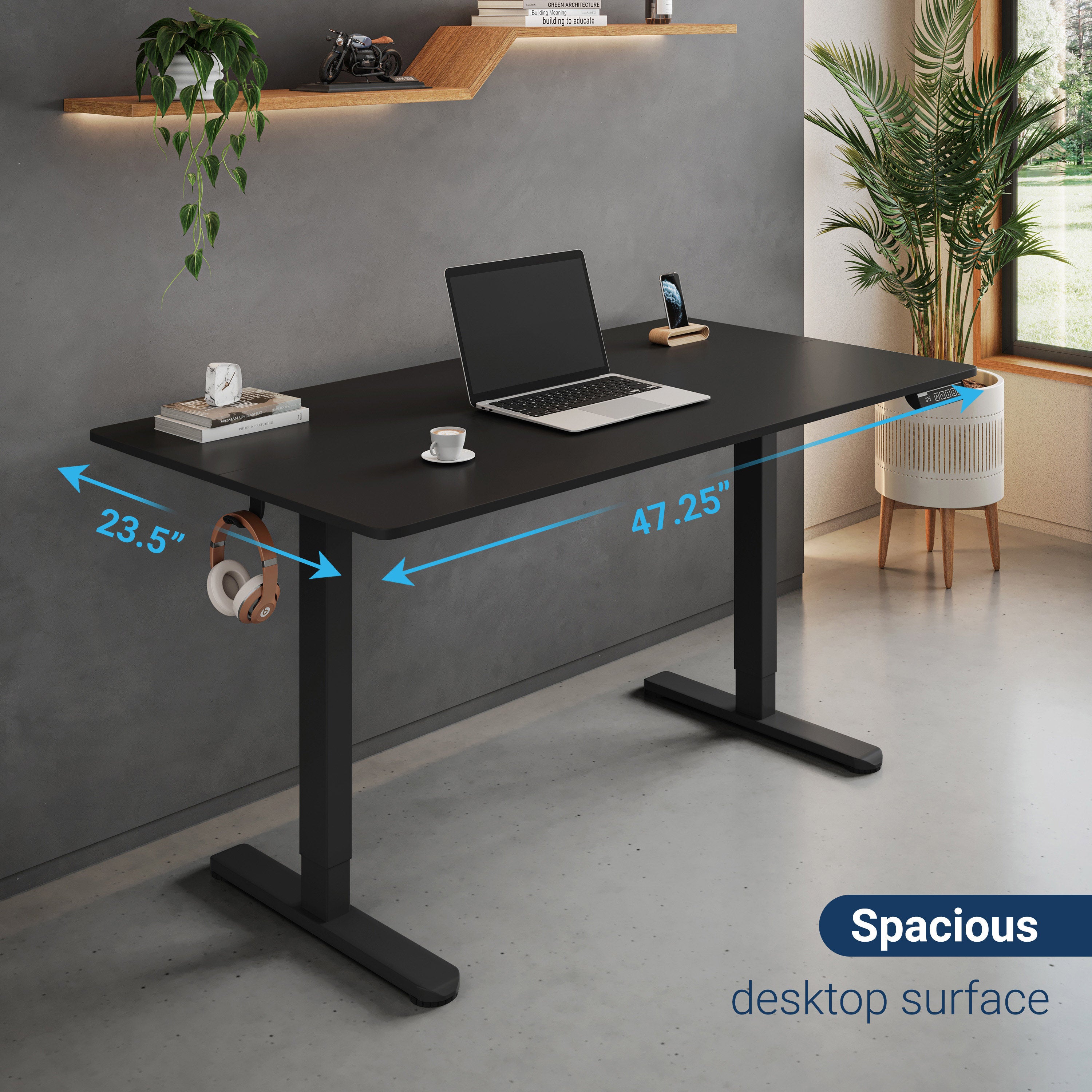 Techni Mobili | Electric Standing Desk, Height Adjustable Sit-to