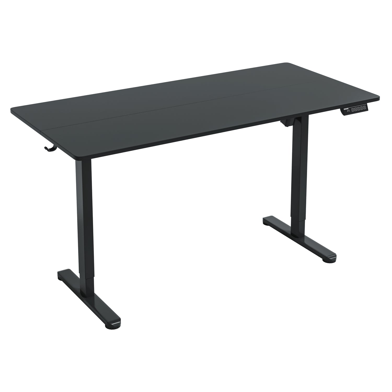Electric Standing Desk, Height Adjustable Sit-to-Stand Desk with 3 Memory Presets and Dual Accessory Hooks