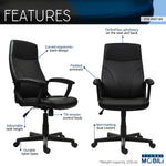Medium Back Executive Office Chair Black Office Chair