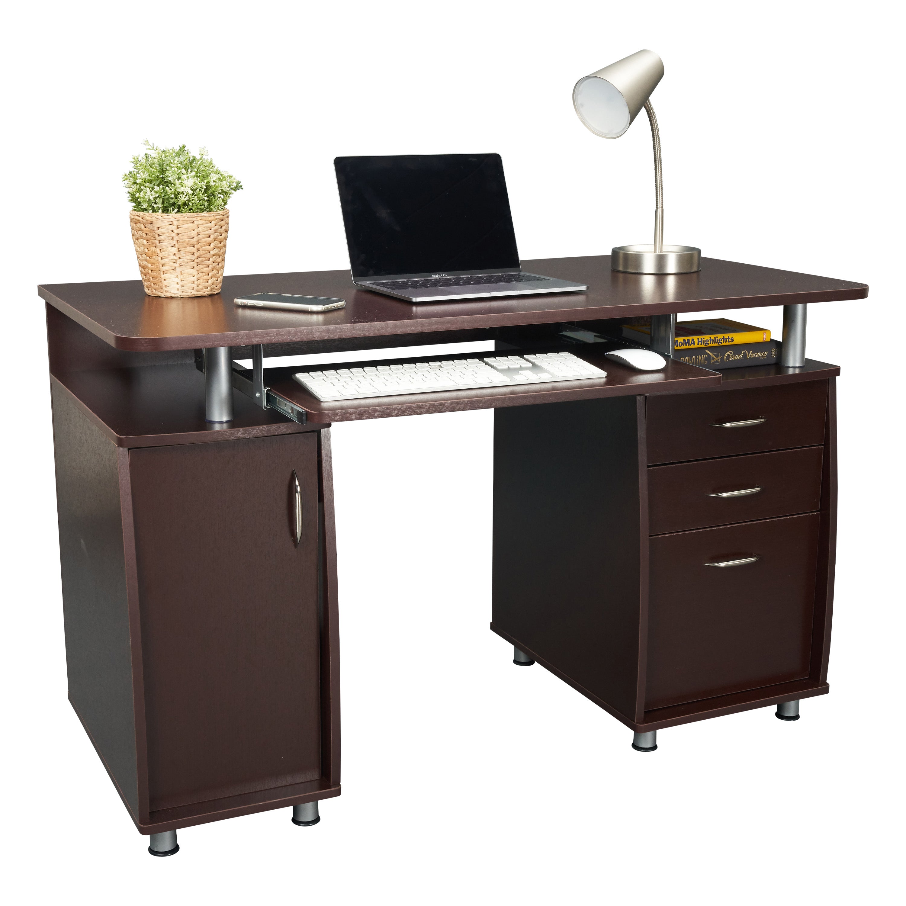 Techni Mobili | Complete Workstation Computer Desk with Storage