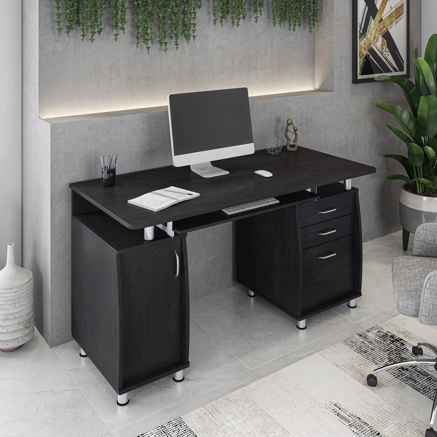 Complete Workstation Computer Desk with Storage