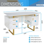 Modern Office Desk with Storage Workstation