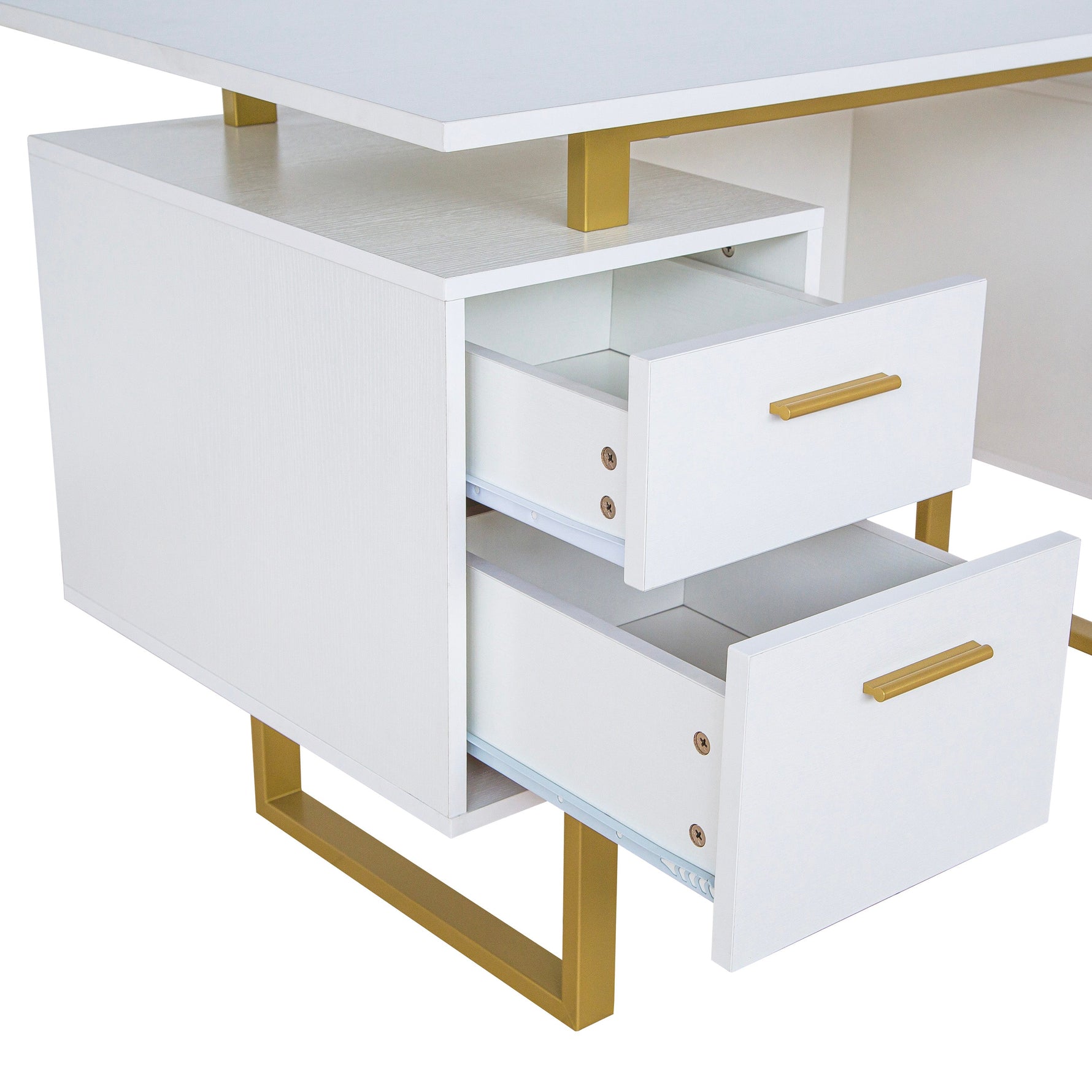 Modern Office Desk with Storage Workstation