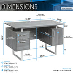 Modern Office Desk with Storage Workstation