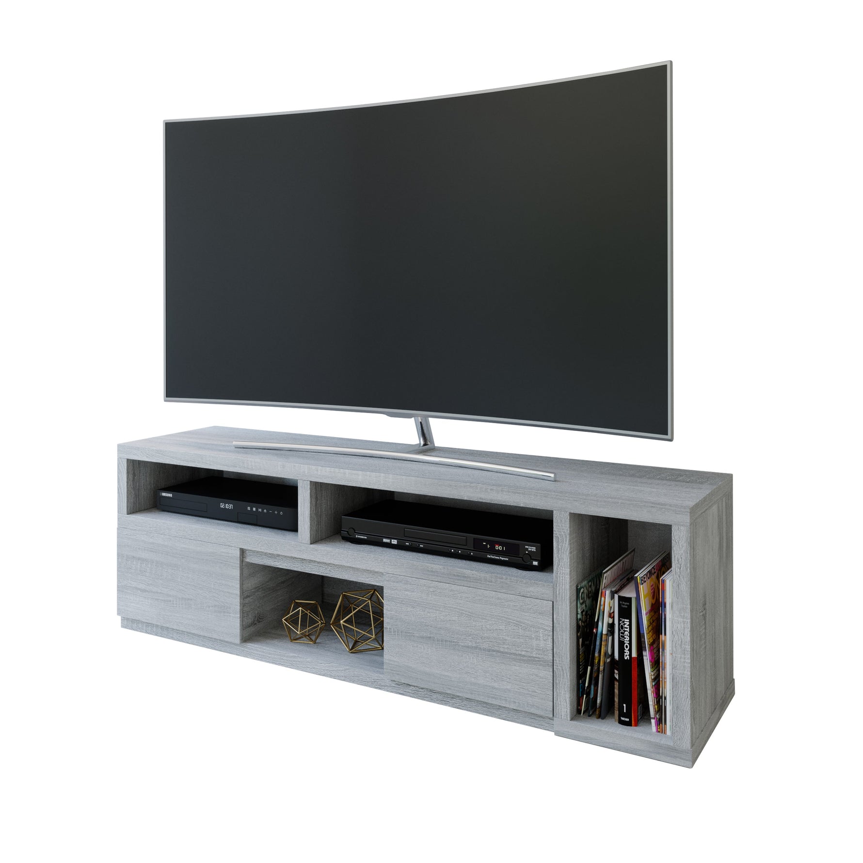 Expandable TV Stand Console for TV’s up to 65’’ Grey TV Stands