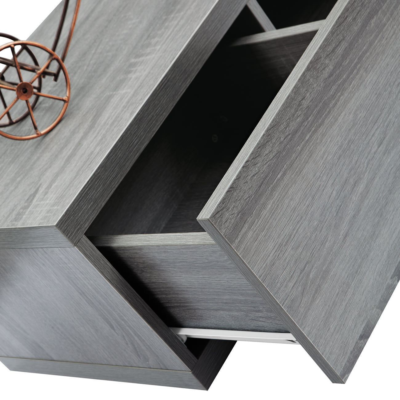 Expandable TV Stand Console for TV’s up to 65’’ Grey TV Stands