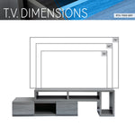 Expandable TV Stand Console for TV’s up to 65’’ Grey TV Stands