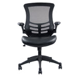 Stylish Mid-Back Mesh Office Chair With Adjustable Arms Black Office Chair
