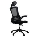 Modern High-Back Mesh Executive Office Chair With Headrest And Flip Up Arms Office Chair