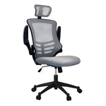 Modern High-Back Mesh Executive Office Chair With Headrest And Flip Up Arms Office Chair
