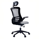 Modern High-Back Mesh Executive Office Chair With Headrest And Flip Up Arms Office Chair