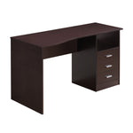 Classic Computer Desk with Multiple Drawers Wenge Writing Desk