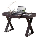 Trendy Writing Desk with Drawer Espresso Writing Desk
