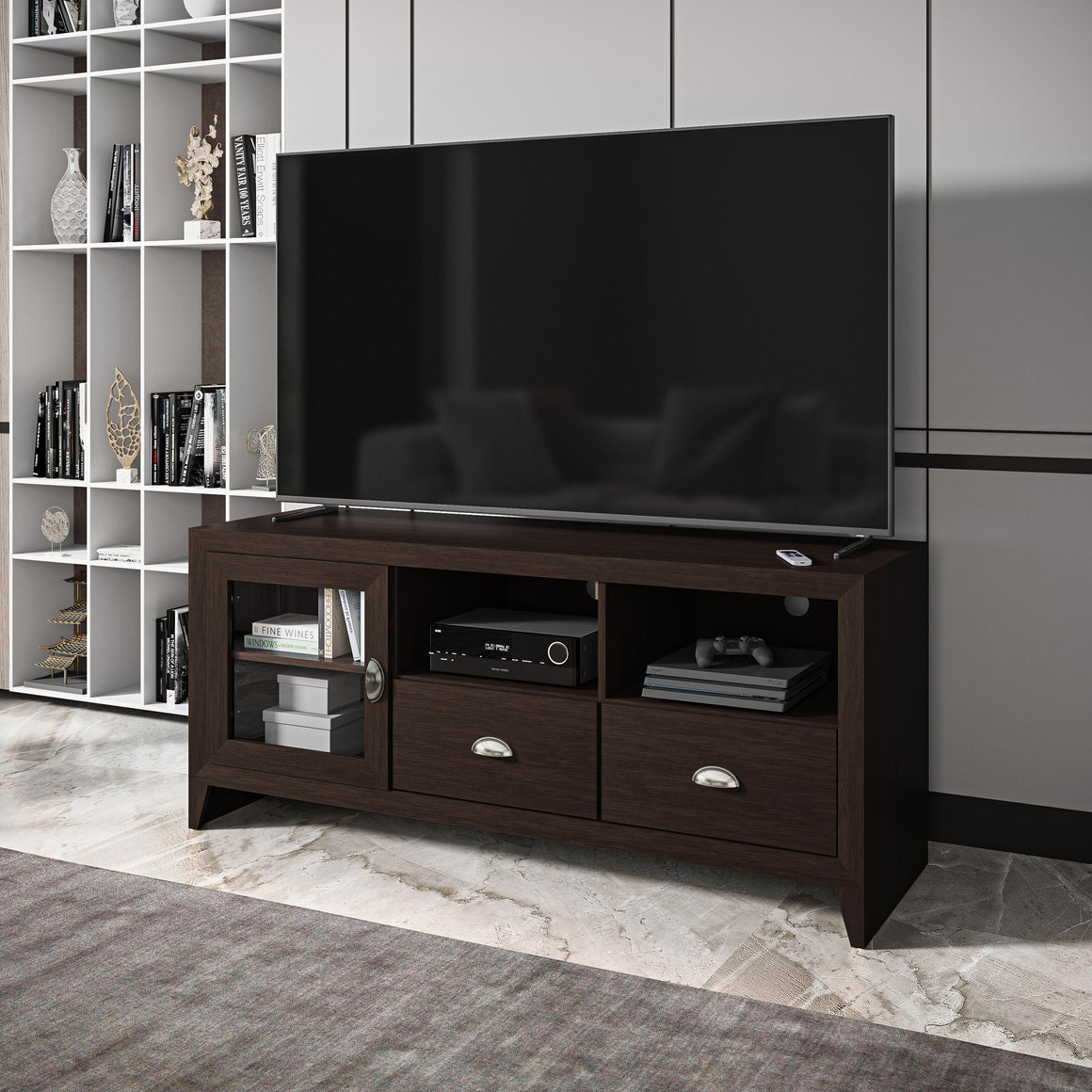 Modern TV Stand with Storage for TVs Up To 60"