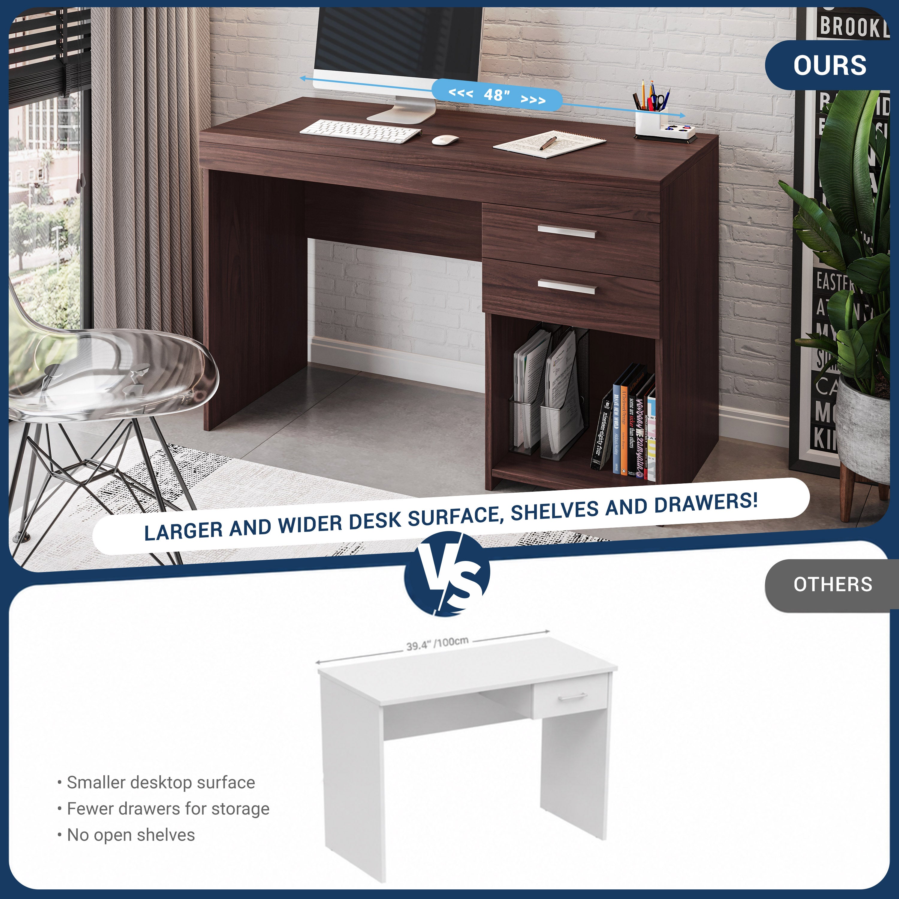 Techni Mobili | Home Office Workstation with Storage Techni Mobili | Home Office Workstation with Storage