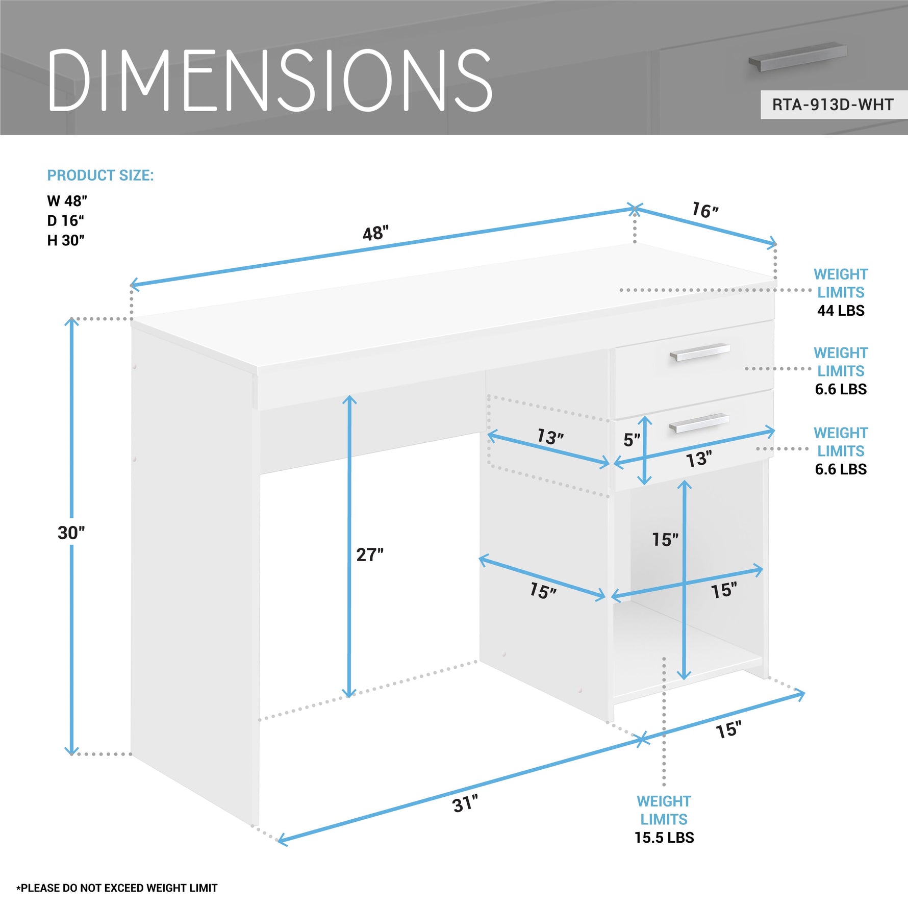 Home Office Workstation with Storage Workstation