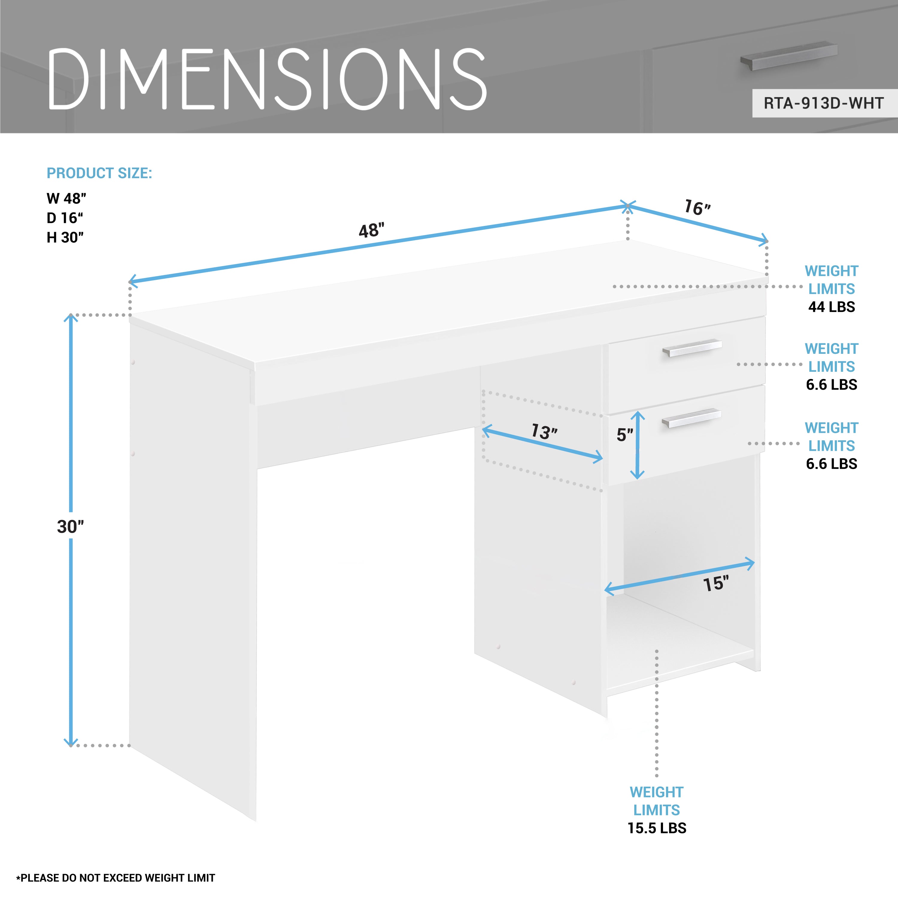 Techni Mobili | Home Office Workstation with Storage