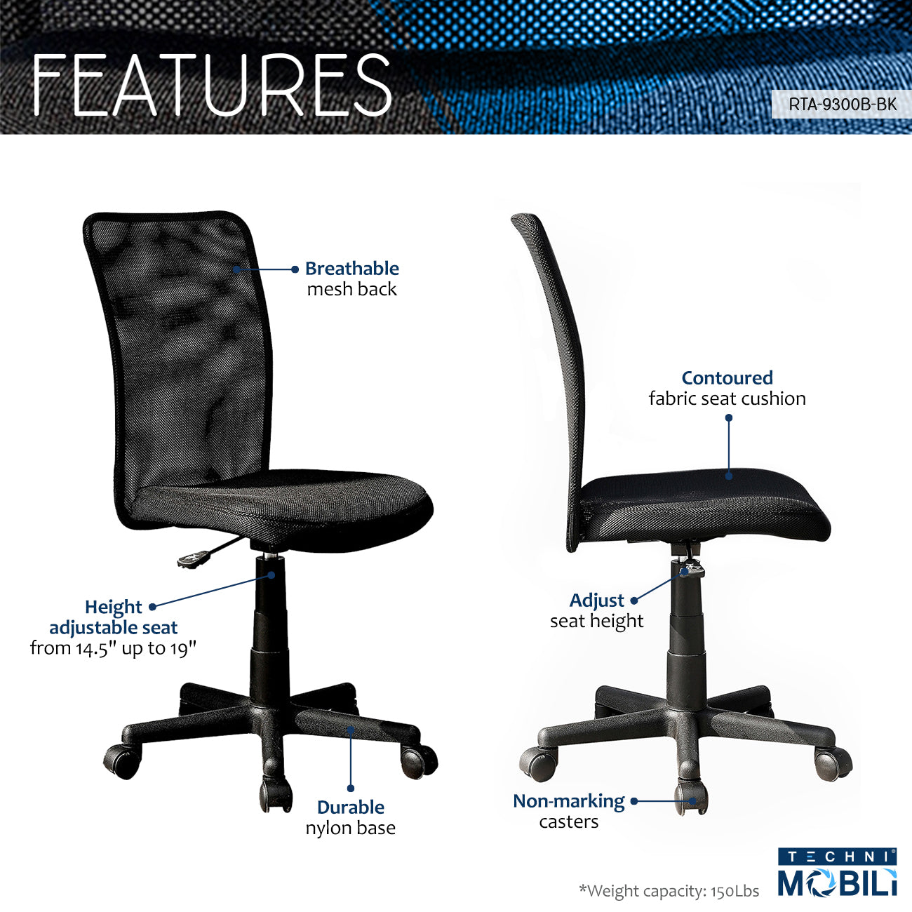 Mesh Task Office Chair Black Office Chair