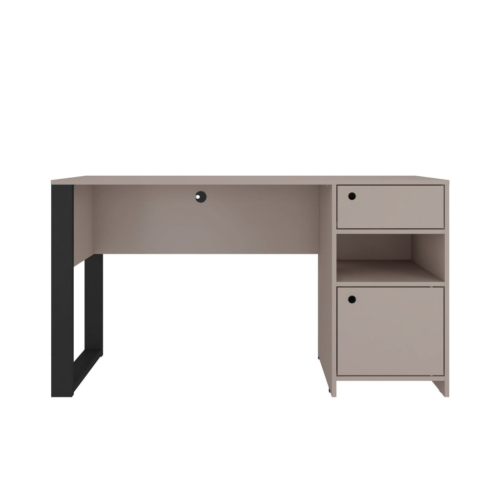 Modern Style Industrial Writing Desk with Storage - Techni Modern Style Industrial Writing Desk with Storage - Techni